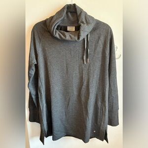 New Gray Cowl Neck Sweater